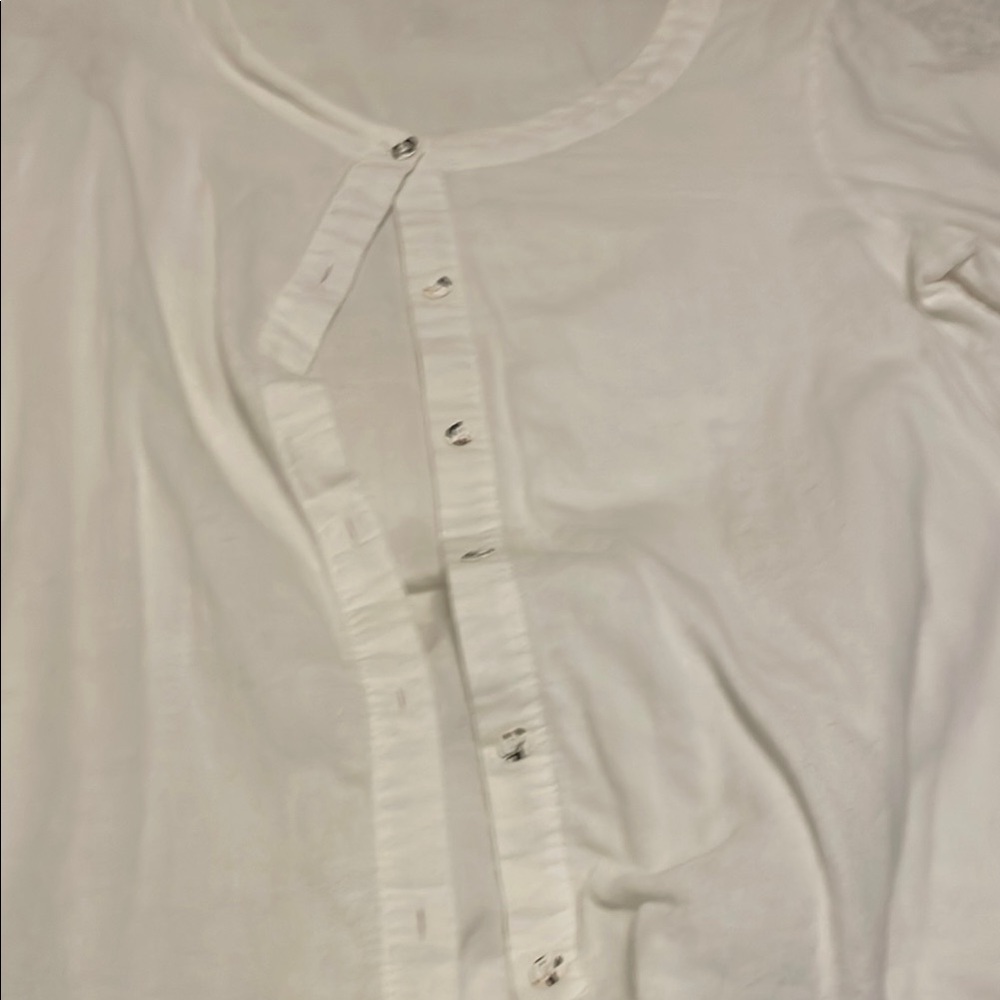 White Button-Up Top